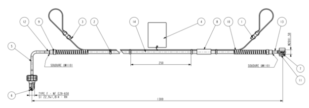 FLEXIBLE HOSES FOOD CYLINDERS